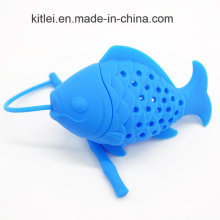 1 PC Fish Silicone Loose Tea Leaf Strainer Herbal Spice Infuser Filter Diffuser Strainer